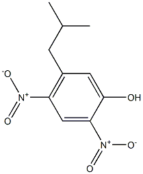 5-Isobutyl-2,4-dinitrophenol 结构式