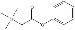 (Trimethylsilyl)acetic acid phenyl ester 结构式