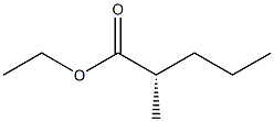 [S,(+)]-2-Methylvaleric acid ethyl ester 结构式