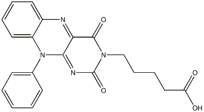 5-[(2,3,4,10-Tetrahydro-2,4-dioxo-10-phenylbenzo[g]pteridin)-3-yl]valeric acid 结构式