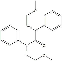 (3R,5R)-3,5-Diphenyl-1,7-dimethoxy-4-heptanone 结构式