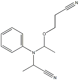 N-[1-(2-Cyanoethoxy)ethyl]-N-(1-cyanoethyl)aniline 结构式