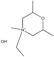 4-Ethyl-2,4,6-trimethylmorpholinium hydroxide 结构式