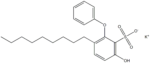 3-Hydroxy-6-nonyl[oxybisbenzene]-2-sulfonic acid potassium salt 结构式