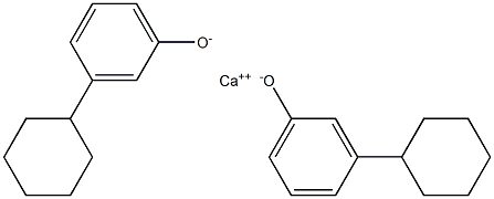 Calcium bis(3-cyclohexylphenolate) 结构式