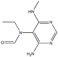 4-Amino-6-methylamino-5-(N-ethylformylamino)pyrimidine 结构式