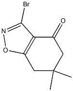 3-Bromo-4,5,6,7-tetrahydro-6,6-dimethyl-1,2-benzisoxazol-4-one 结构式