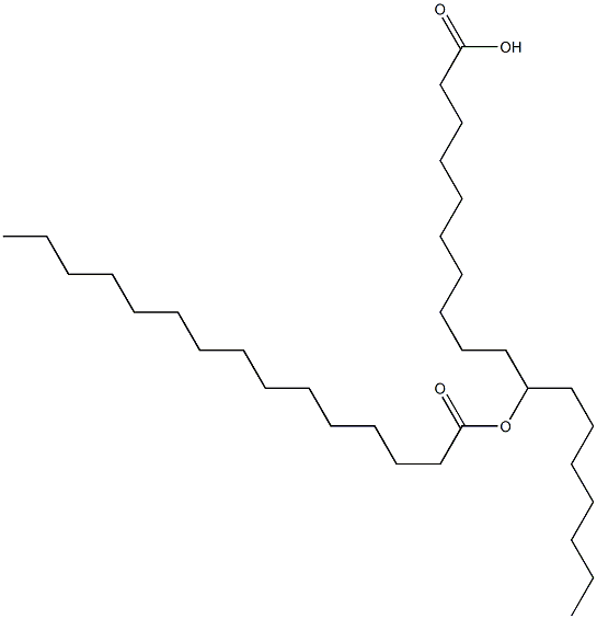 11-Pentadecanoyloxyoctadecanoic acid 结构式