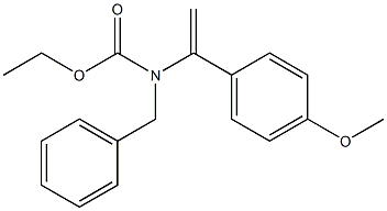 N-Benzyl-N-[1-(4-methoxyphenyl)vinyl]carbamic acid ethyl ester 结构式