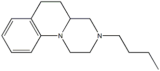 3-Butyl-2,3,4,4a,5,6-hexahydro-1H-pyrazino[1,2-a]quinoline 结构式