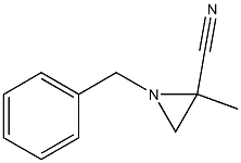 1-Benzyl-2-methylaziridine-2-carbonitrile 结构式