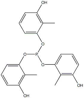 Phosphorous acid tri(3-hydroxy-2-methylphenyl) ester 结构式