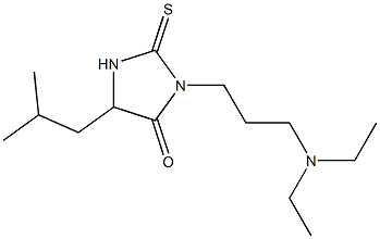 3-(3-Diethylaminopropyl)-5-isobutyl-2-thioxoimidazolidin-4-one 结构式