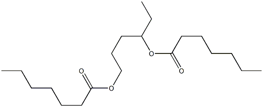 Diheptanoic acid 1,4-hexanediyl ester 结构式