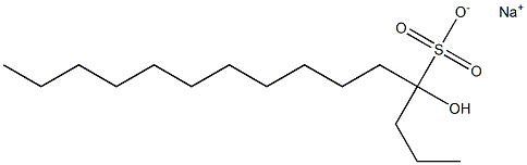 4-Hydroxypentadecane-4-sulfonic acid sodium salt 结构式