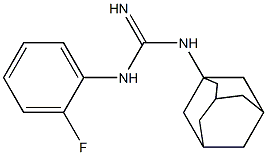 1-(1-Adamantyl)-3-(2-fluorophenyl)guanidine 结构式