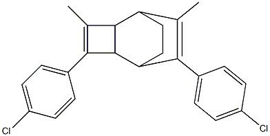 3,8-Bis(4-chlorophenyl)-4,7-dimethyltricyclo[4.2.2.02,5]deca-3,7-diene 结构式