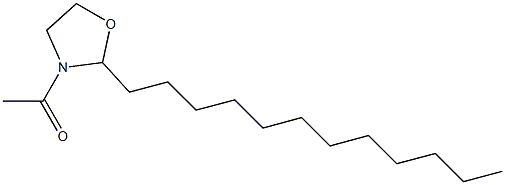 3-Acetyl-2-dodecyloxazolidine 结构式