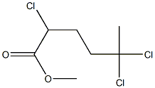 2,5,5-Trichlorohexanoic acid methyl ester 结构式