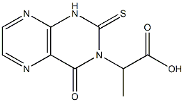 2-[(1,2,3,4-Tetrahydro-4-oxo-2-thioxopteridin)-3-yl]propionic acid 结构式