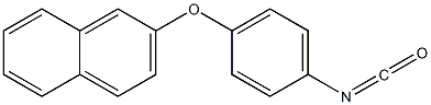 p-(2-Naphtyloxy)phenyl isocyanate 结构式