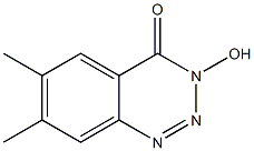 6,7-Dimethyl-3-hydroxy-1,2,3-benzotriazin-4(3H)-one 结构式