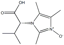 3-[(R)-1-Carboxy-2-methylpropyl]-2,4,5-trimethyl-3H-imidazole 1-oxide 结构式