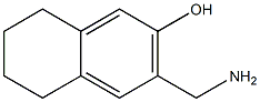 3-Aminomethyl-5,6,7,8-tetrahydro-2-naphthol 结构式