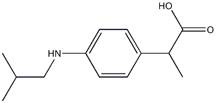 2-[4-(Isobutylamino)phenyl]propionic acid 结构式