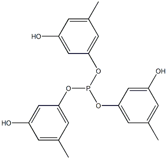 Phosphorous acid tri(3-hydroxy-5-methylphenyl) ester 结构式