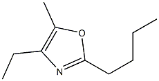 2-Butyl-4-ethyl-5-methyloxazole 结构式