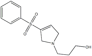 1-(3-Hydroxypropyl)-2,5-dihydro-3-phenylsulfonyl-1H-pyrrole 结构式