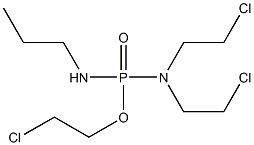 N,N-Bis(2-chloroethyl)-N'-propyldiamidophosphoric acid 2-chloroethyl ester 结构式