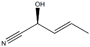 [S,(+)]-2-Hydroxy-3-pentenenitrile 结构式