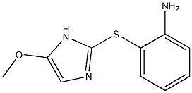 5-Methoxy-2-[[2-[amino]phenyl]thio]-1H-imidazole 结构式