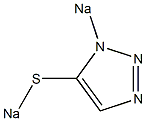 1-Sodio-5-sodiothio-1H-1,2,3-triazole 结构式