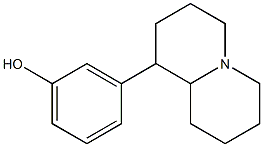 3-[(Octahydro-4H-quinolizin)-1-yl]phenol 结构式