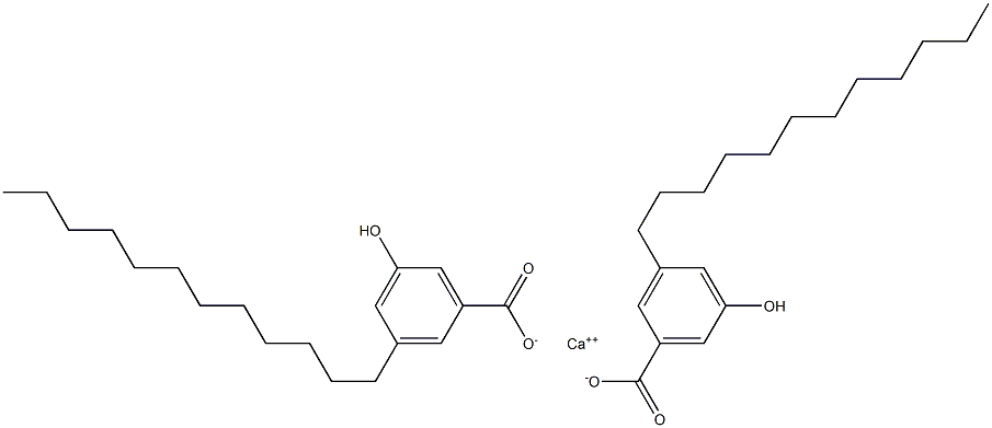 Bis(3-dodecyl-5-hydroxybenzoic acid)calcium salt 结构式