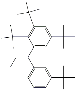 1-(2,3,5-Tri-tert-butylphenyl)-1-(3-tert-butylphenyl)propane 结构式