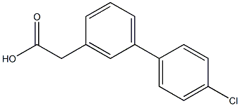 4'-Chloro-1,1'-biphenyl-3-acetic acid 结构式