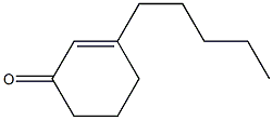 3-Pentyl-2-cyclohexen-1-one 结构式