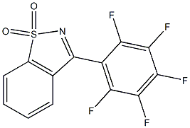 3-(Pentafluorophenyl)-1,2-benzisothiazole 1,1-dioxide 结构式