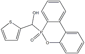 6-(Hydroxy(2-thienyl)methyl)-6H-dibenz[c,e][1,2]oxaphosphorin 6-oxide 结构式