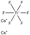 Cesium hexafluorotitanate(IV) 结构式