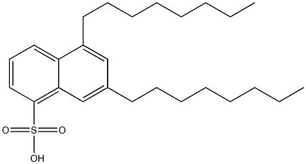 5,7-Dioctyl-1-naphthalenesulfonic acid 结构式