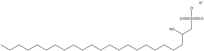 2-Hydroxytricosane-1-sulfonic acid potassium salt 结构式