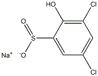 3,5-Dichloro-2-hydroxybenzenesulfinic acid sodium salt 结构式