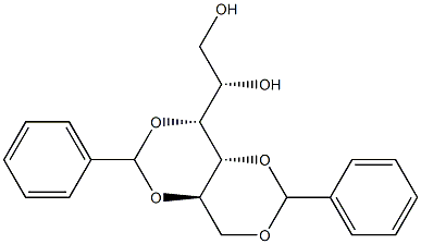 3-O,5-O:4-O,6-O-Dibenzylidene-D-glucitol 结构式