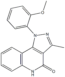 1-(2-Methoxyphenyl)-3-methyl-1H-pyrazolo[4,3-c]quinolin-4(5H)-one 结构式