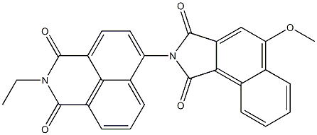 N-[(2,3-Dihydro-2-ethyl-1,3-dioxo-1H-benzo[de]isoquinoline)-6-yl]-4-methoxynaphthalimide 结构式